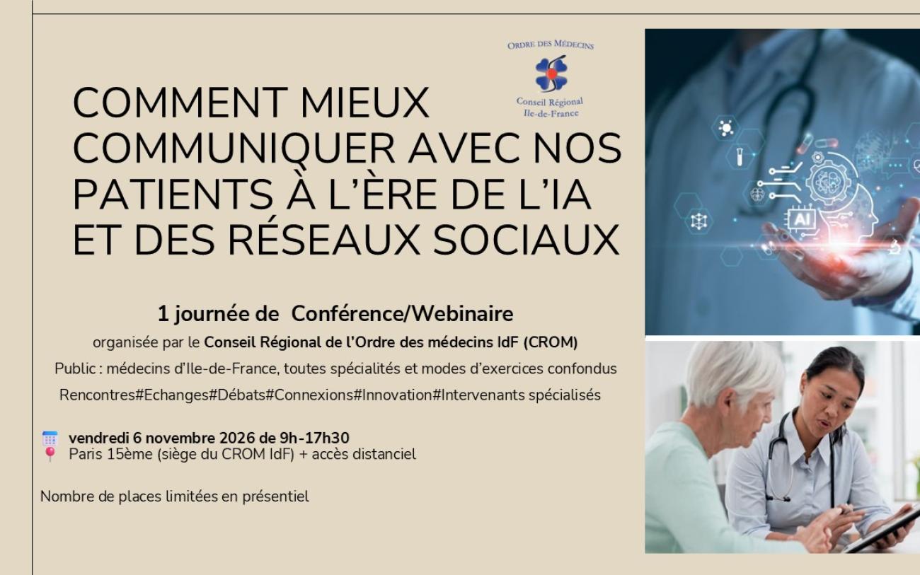Save the date Conférence Webinaire du 06 novembre 2026